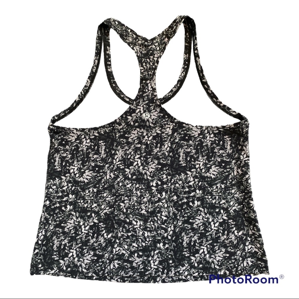 Lululemon Cool Racerback Short Tank Nulu Size 12 Blossom Overlay - Picture 2 of 5